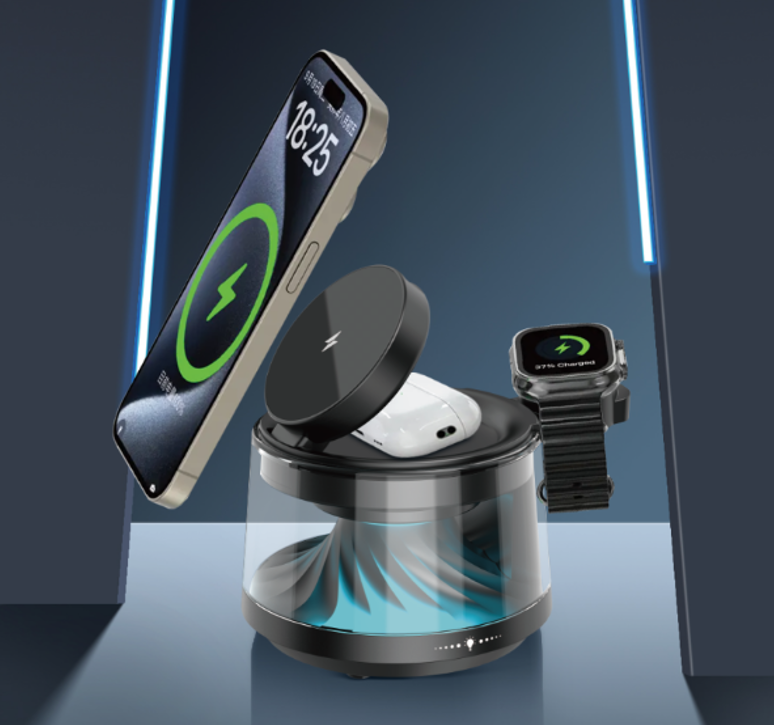 WiWU 流光五合一无线充音箱 Wi-W039