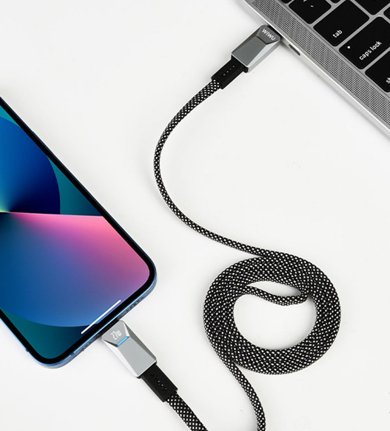 WiWU 赛博系列数据线 Wi-C077(C-C)100W/1m