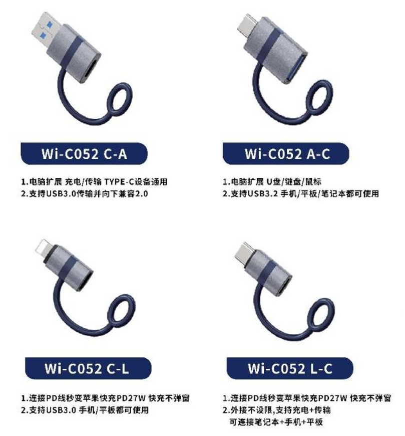 WiWU 为悟传奇系列转接头 Wi-C052 A-C