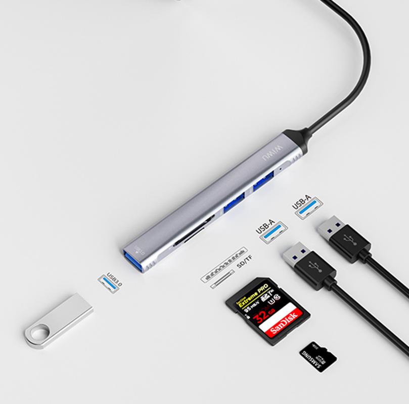 WiWU 佐罗 五合一 两用 拓展坞Wi-HB003