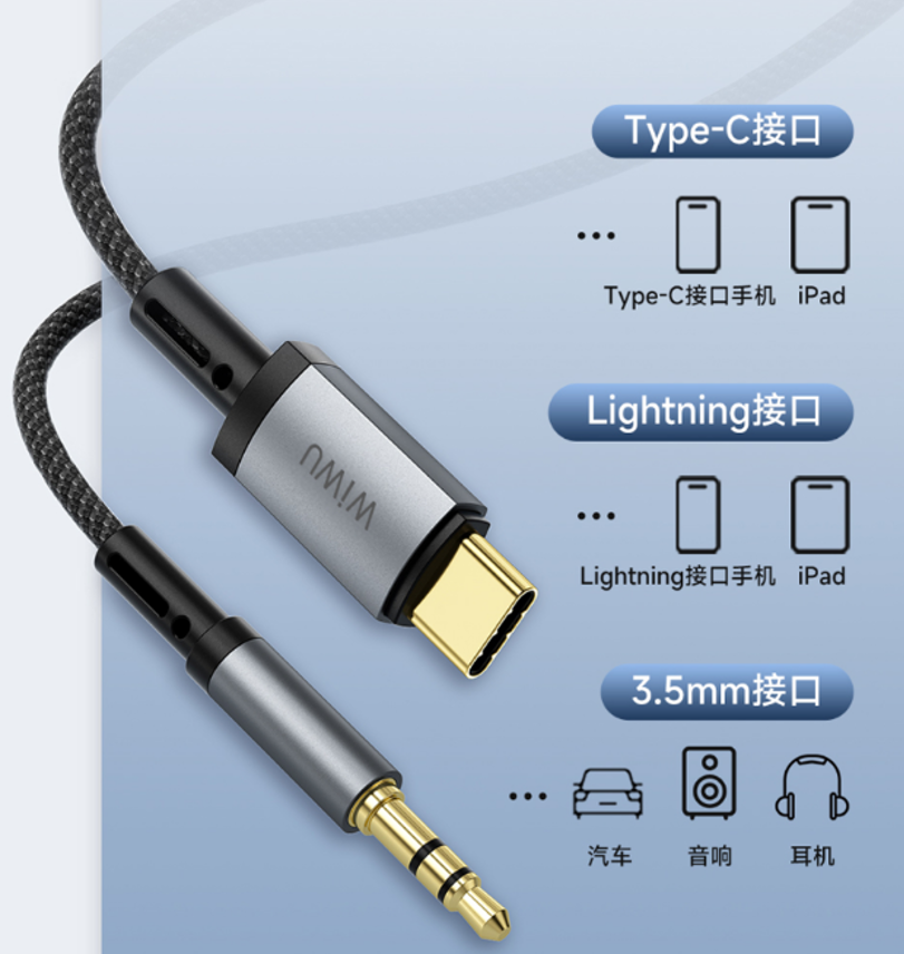 WiWU 传奇系列音频转接器Wi-C048L