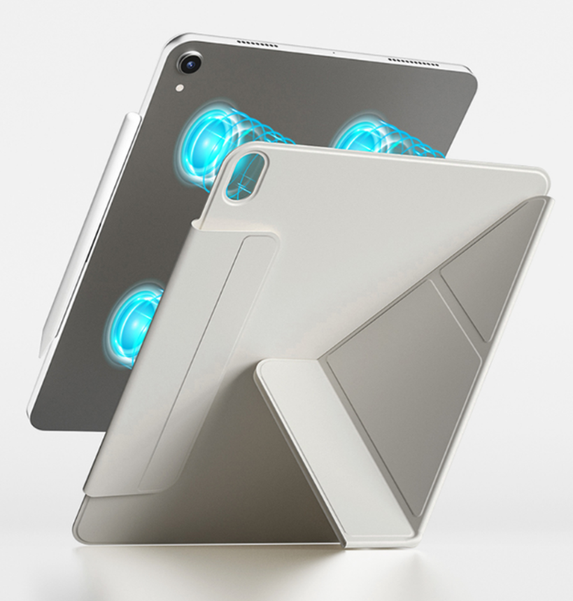 WiWU 为悟智能磁吸双面夹Wi-004 粉色 12.9寸（通用2024/2025款air 13寸）、24款IP Pro 13寸