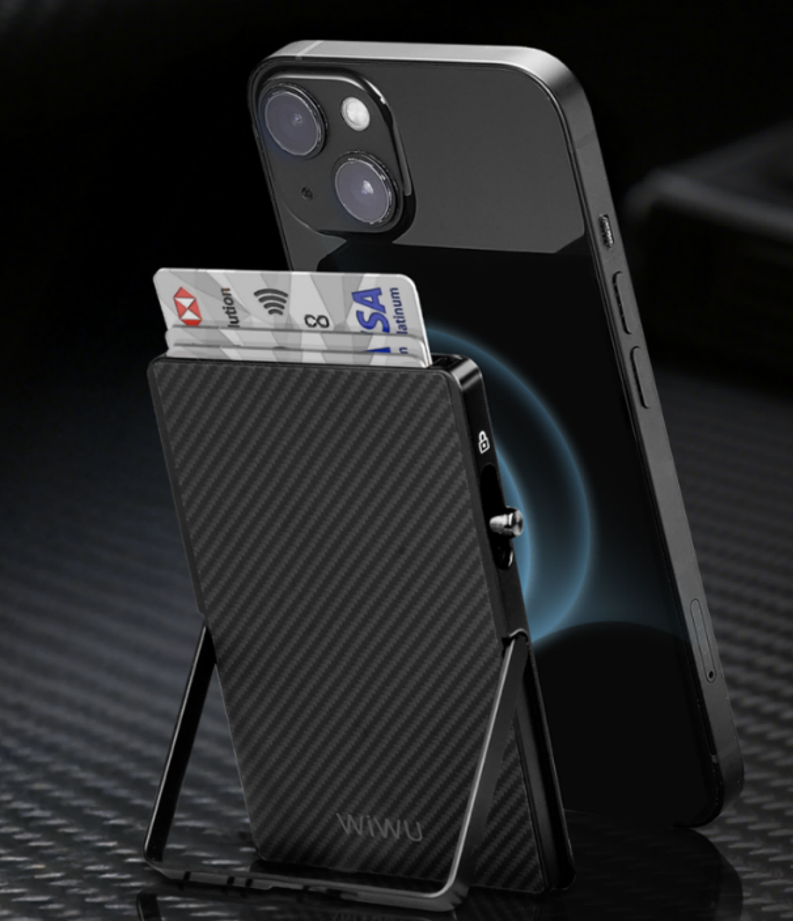 WiWU 战神凯夫拉磁吸金属支架卡包 MW-007