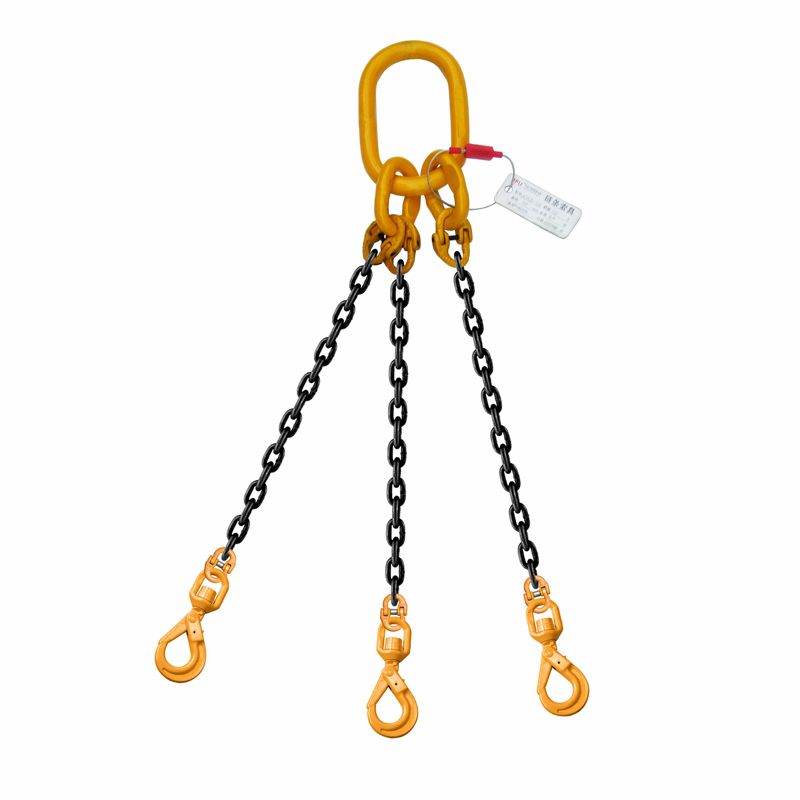 PPU/品尔优 三腿链条成套索具(旋转安全钩) UCR3-32-47.5t -10m