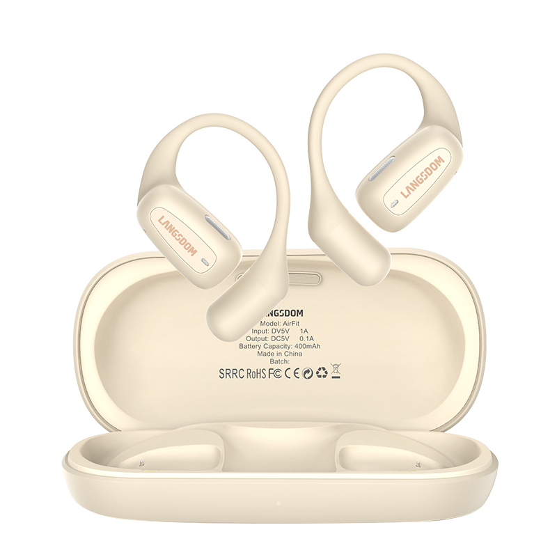 兰士顿 可水洗不入耳运动耳机AirFit（TS15）米黄色