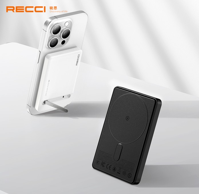 锐思/RECCI 磁吸快充移动电源RPB-W37白色