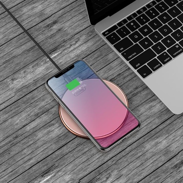 锐思/RECCI 星耀RWP-F2无线充 锌合金底壳+亚克力面盖导光圈+玻璃面板+支持10W无线