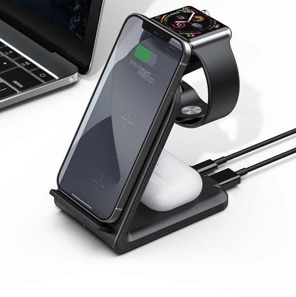 锐思/RECCI 威能四合一桌面立式无线充RCW-16