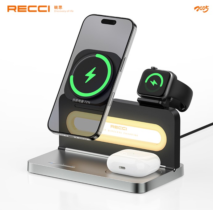 锐思/RECCI 四合一氛围灯无线充RCW-49