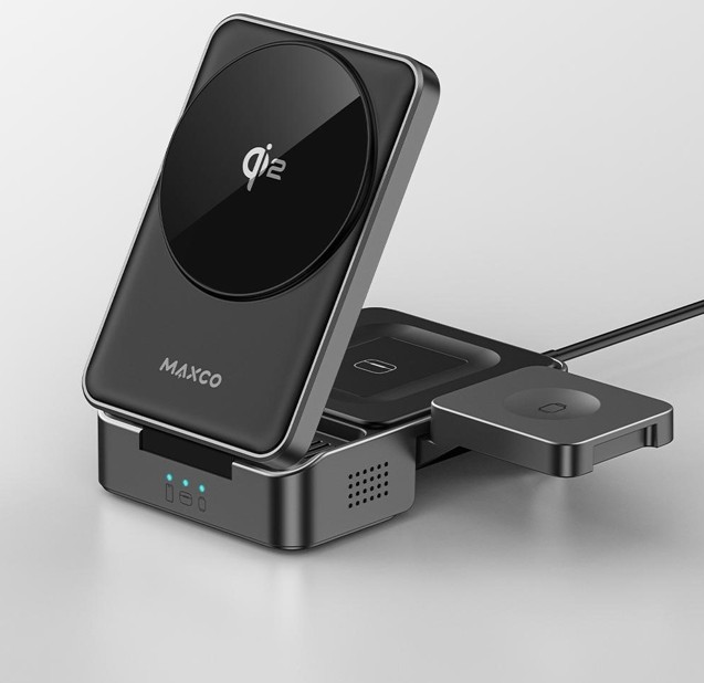 锐思/RECCI Qi2三合一磁吸无线充MW13