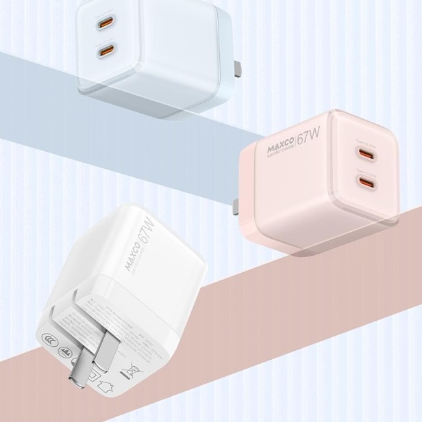 锐思/RECCI 67W氮化镓快速充电器MC20远峰蓝