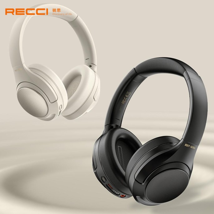 锐思/RECCI ANC降噪头戴无线耳机REP-W86爵士黑